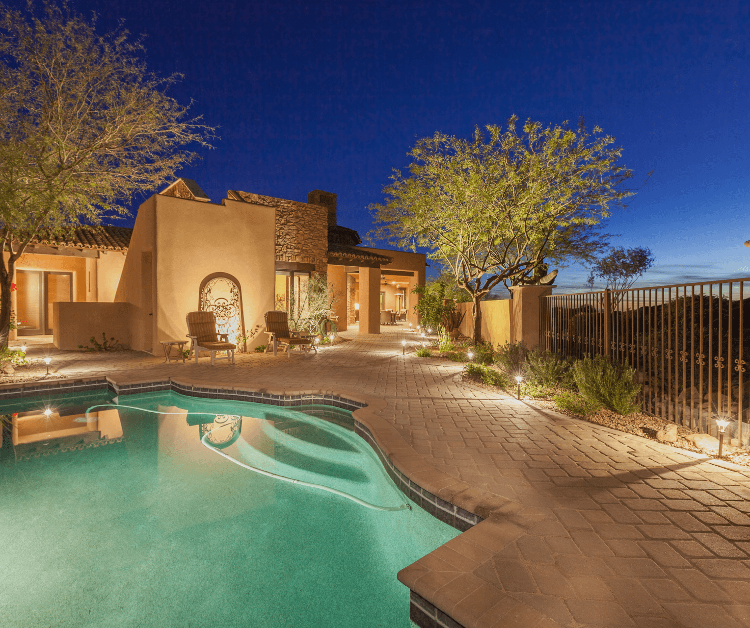 Desert Sanctuary Landscape - Modern Xeriscape Design